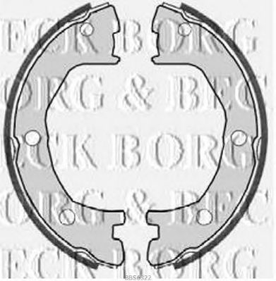 BORG & BECK bbs6322 -  Комплект тормозных колодок, стояночная тормозная система
